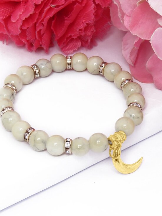 Jewelry - Beaded Fashion Women Bracelet Jewelry Crystal Gemstone Bangle for Girls